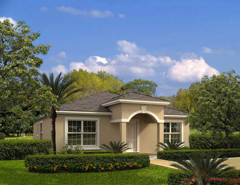 3-Bedroom, 1474 Sq Ft Mediterranean Home Plan - 107-1108 - Main Exterior