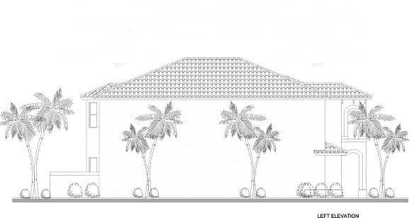 Home Plan Left Elevation