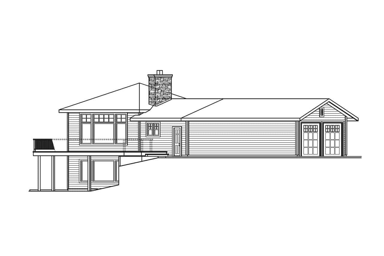 Home Plan Left Elevation