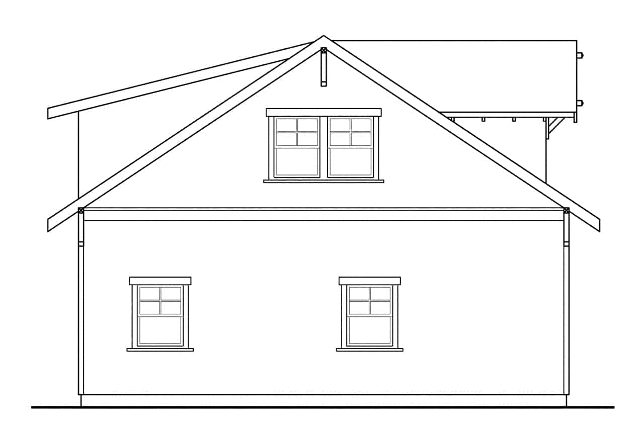 Home Plan Left Elevation