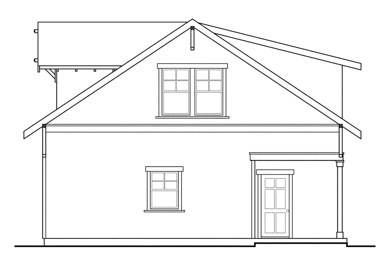 Home Plan Right Elevation