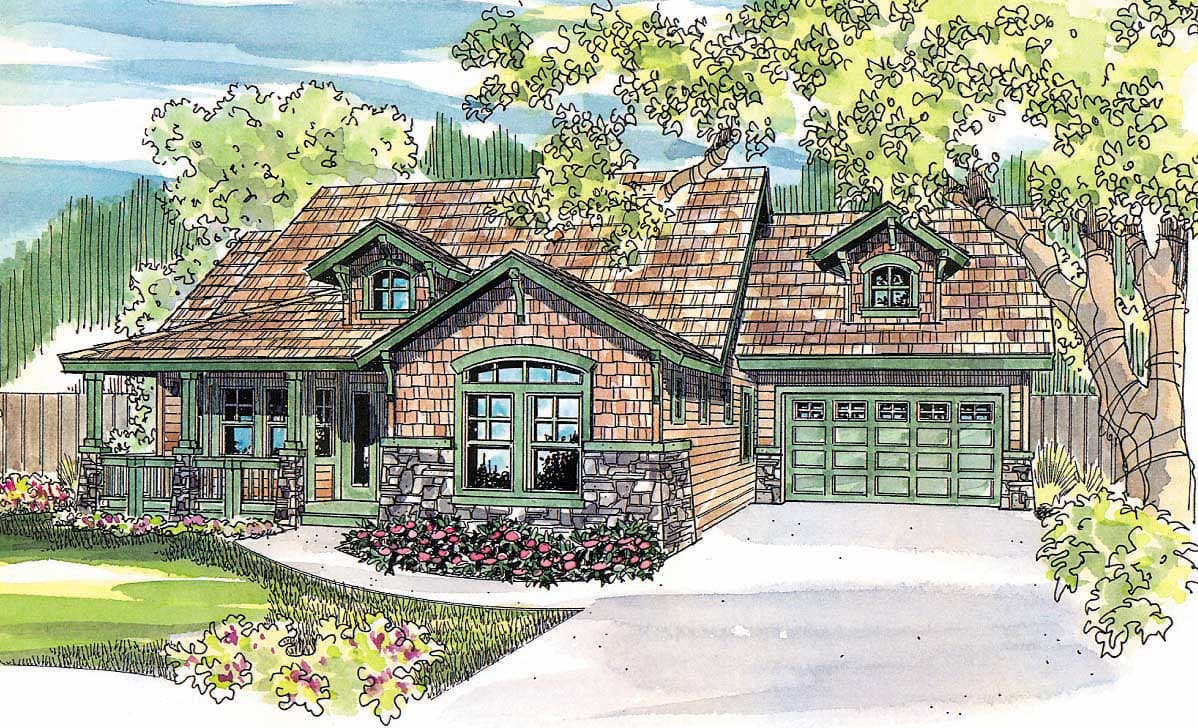3-Bedroom, 2535 Sq Ft Cape Cod Home Plan - 108-1110 - Main Exterior