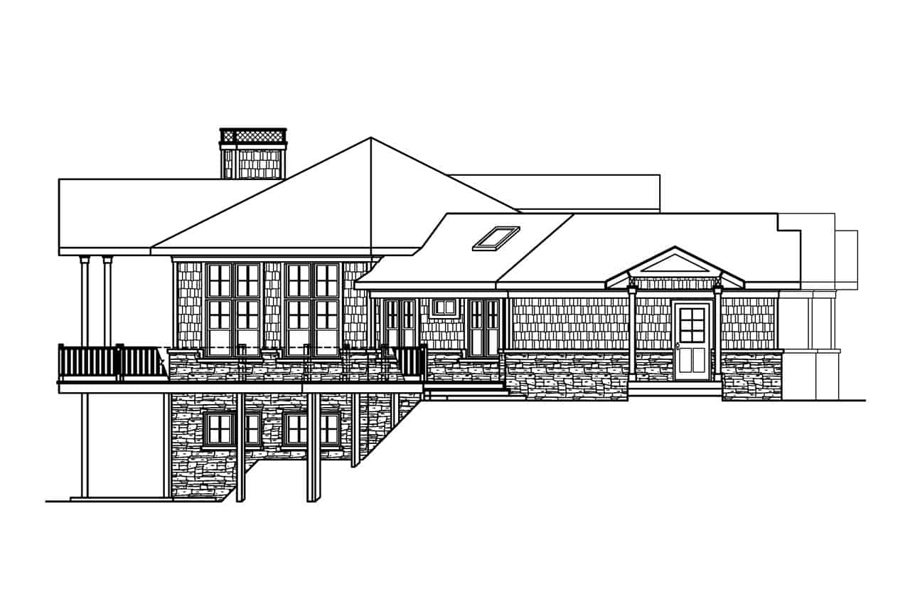 Home Plan Left Elevation