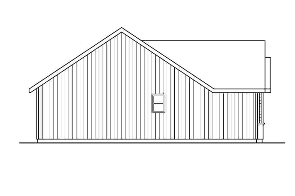 Home Plan Left Elevation
