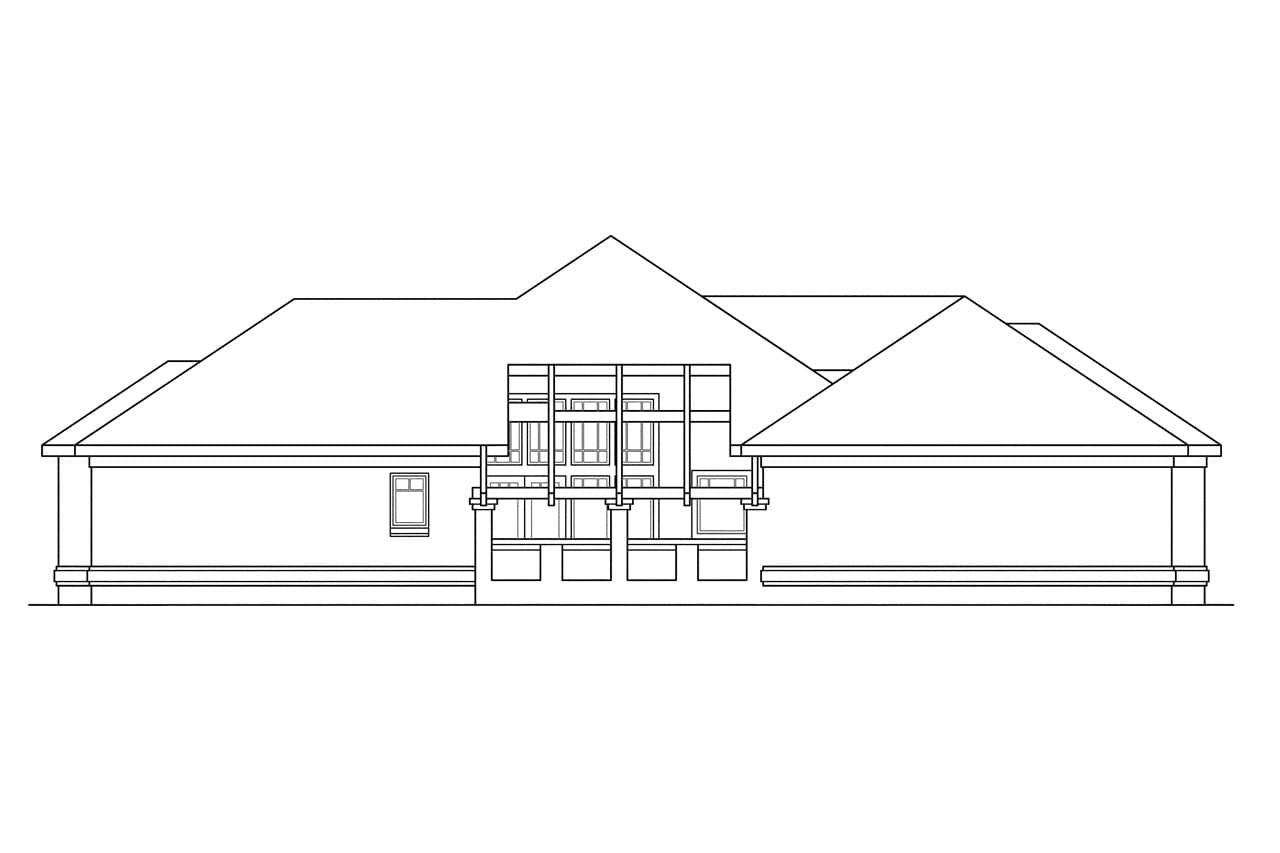 Home Plan Left Elevation