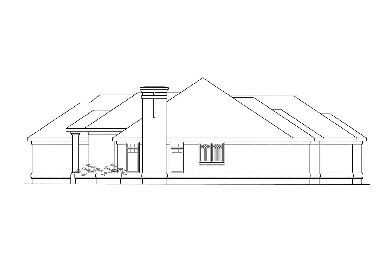 Home Plan Right Elevation