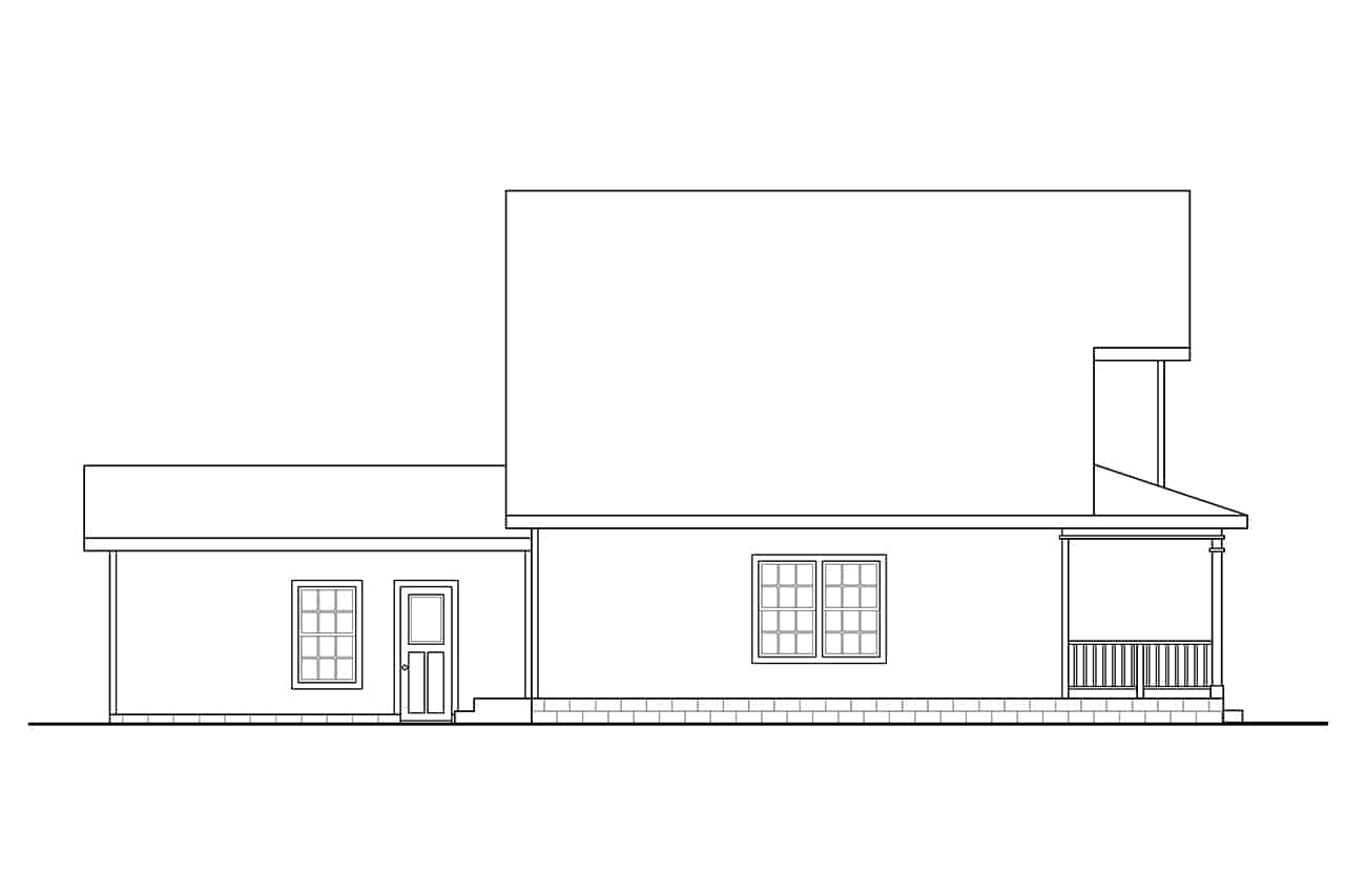 Home Plan Left Elevation