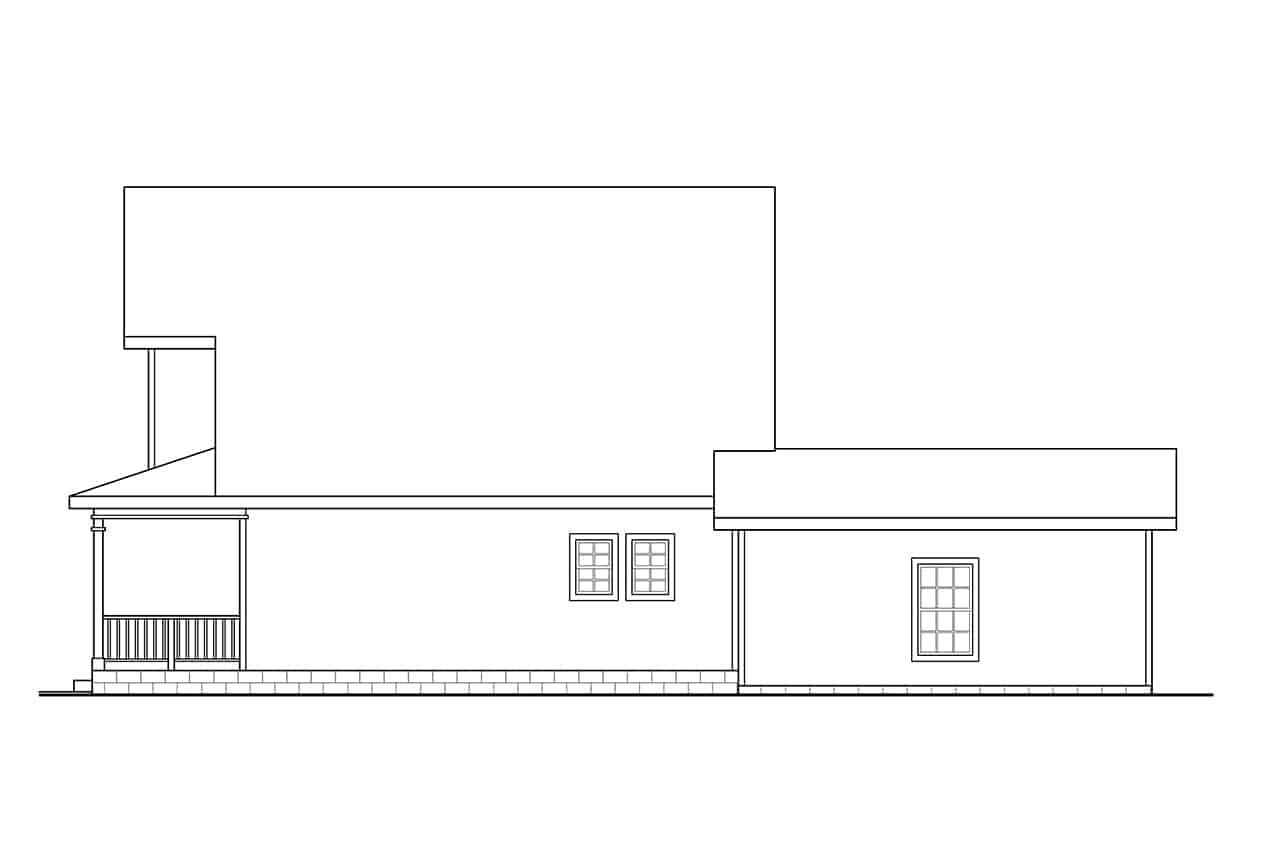 Home Plan Right Elevation