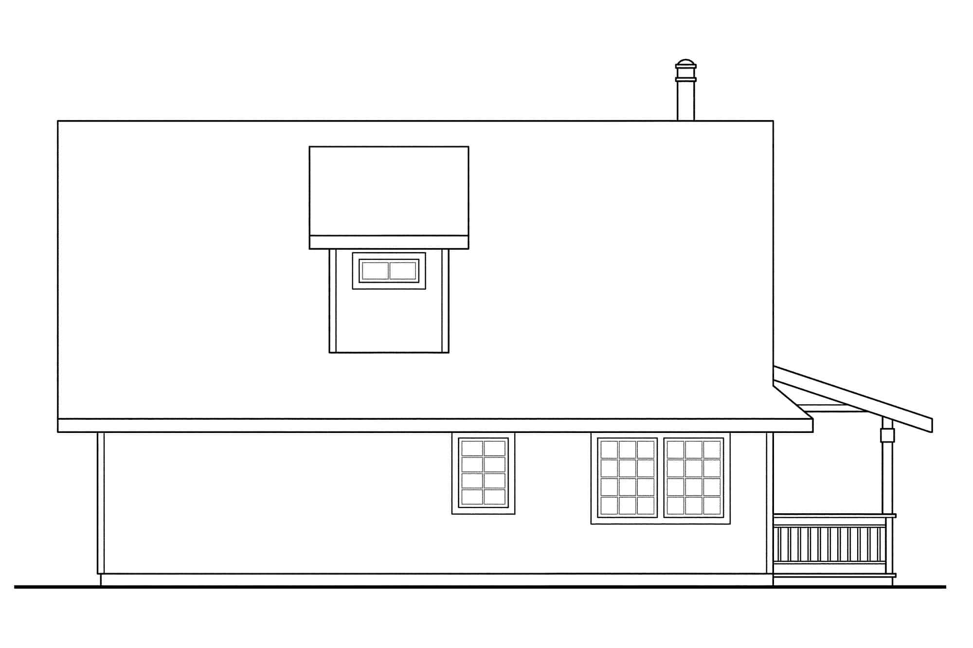 Home Plan Left Elevation