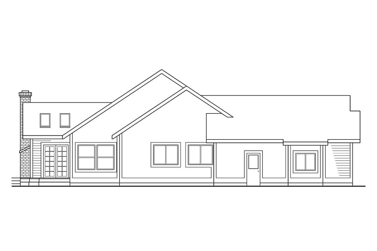 Home Plan Left Elevation