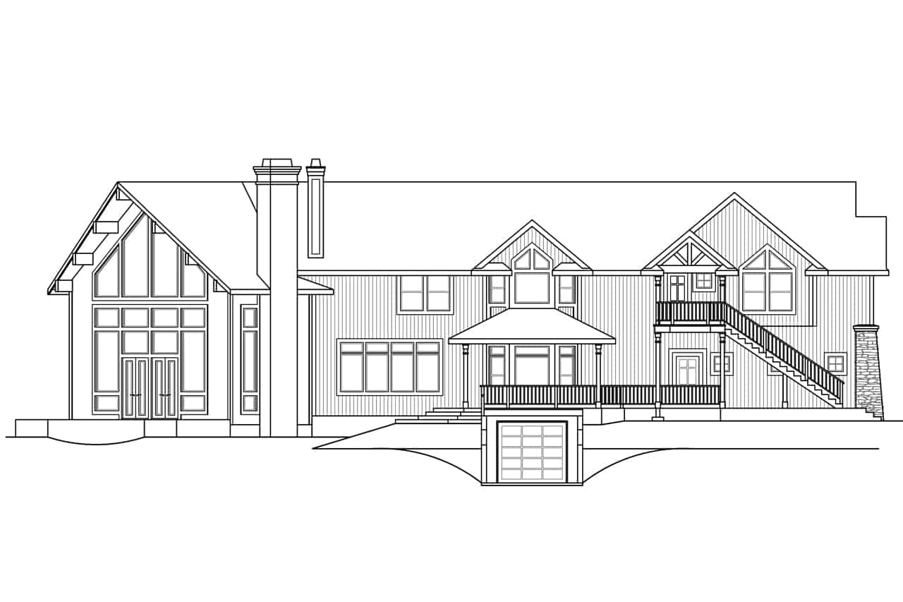 Home Plan Left Elevation