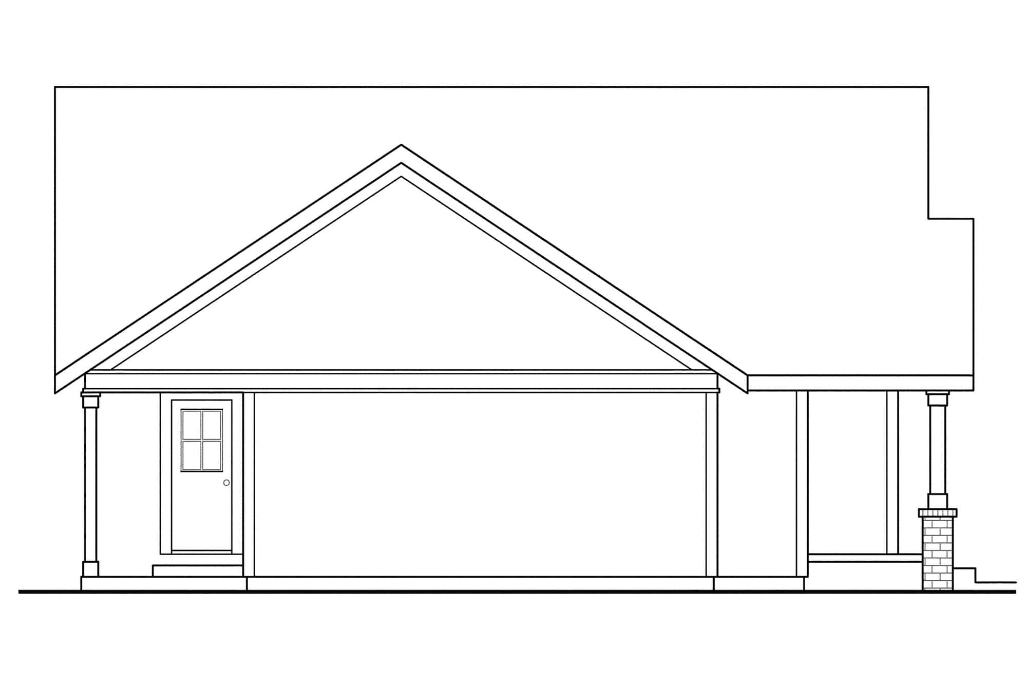 Home Plan Left Elevation