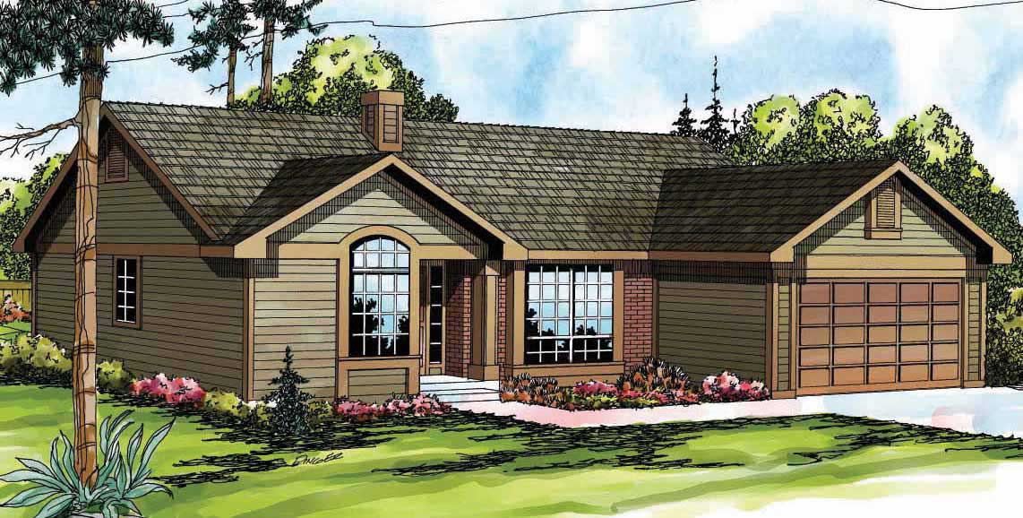 3-Bedroom, 1485 Sq Ft Small House Plans - 108-1310 - Main Exterior