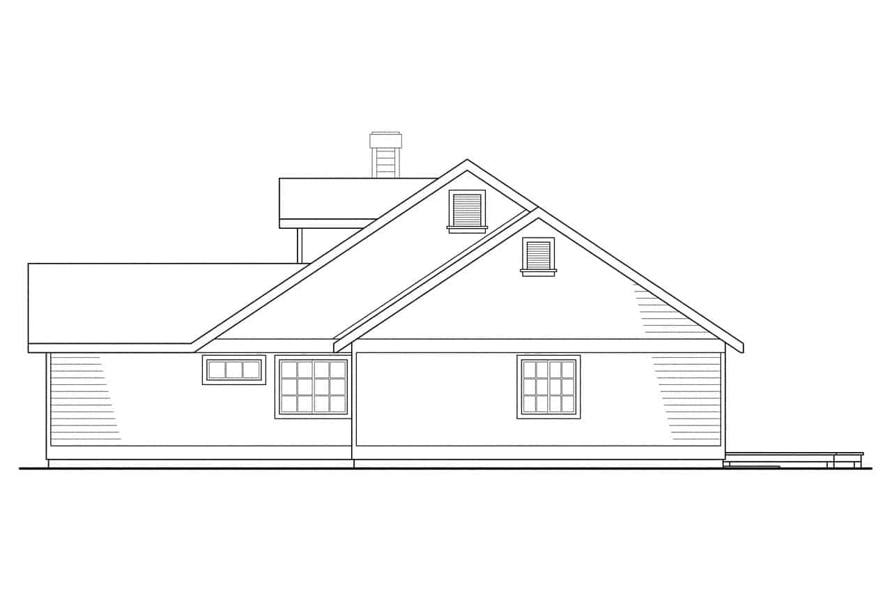 Home Plan Right Elevation