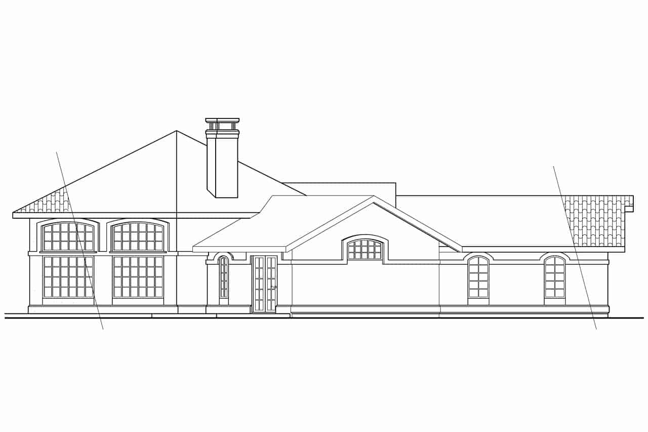 Home Plan Left Elevation