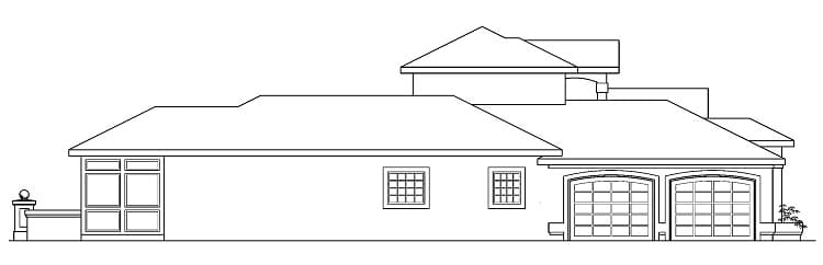 Home Plan Rear Elevation