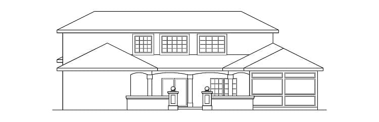 Home Plan Left Elevation