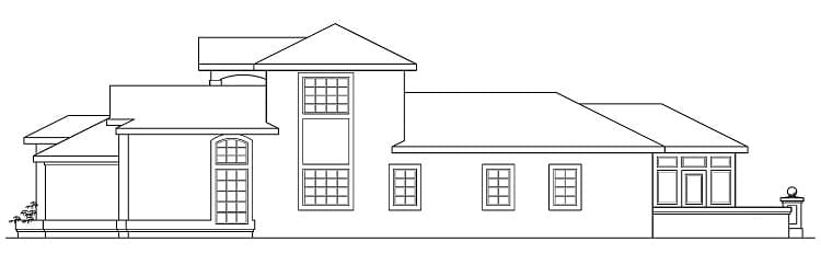 Home Plan Right Elevation