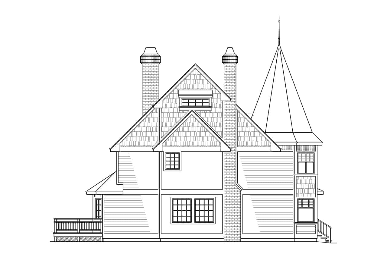 Home Plan Left Elevation