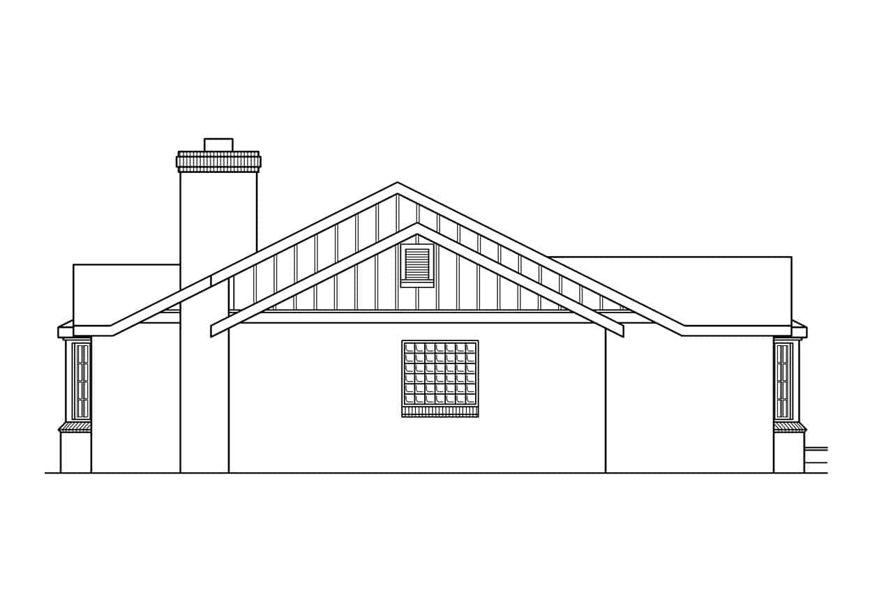 Home Plan Right Elevation