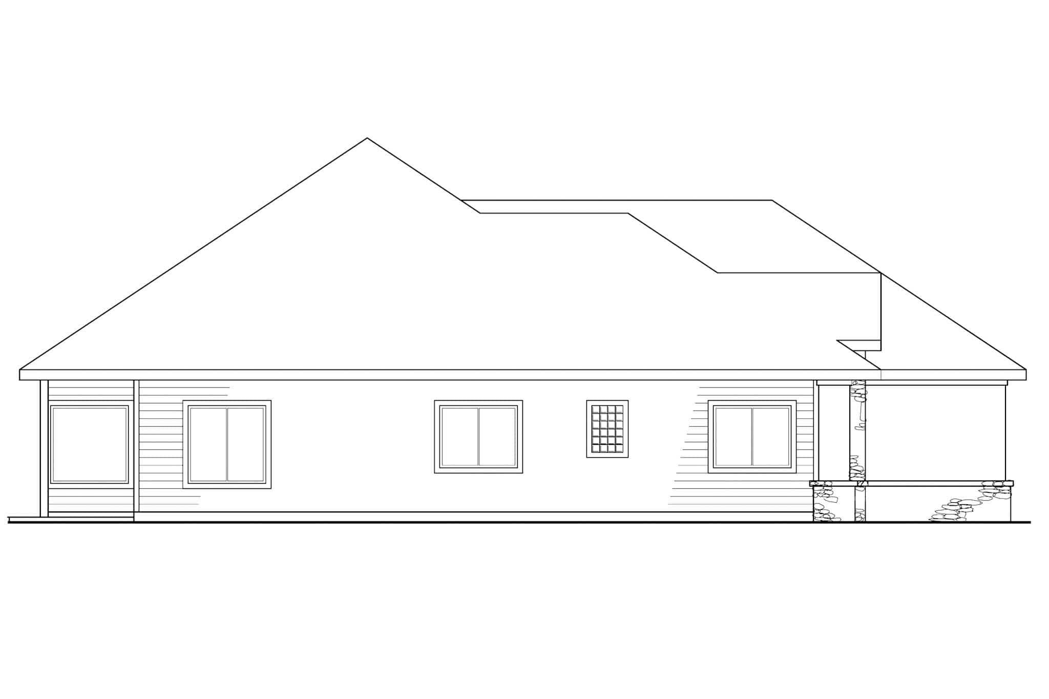 Home Plan Left Elevation