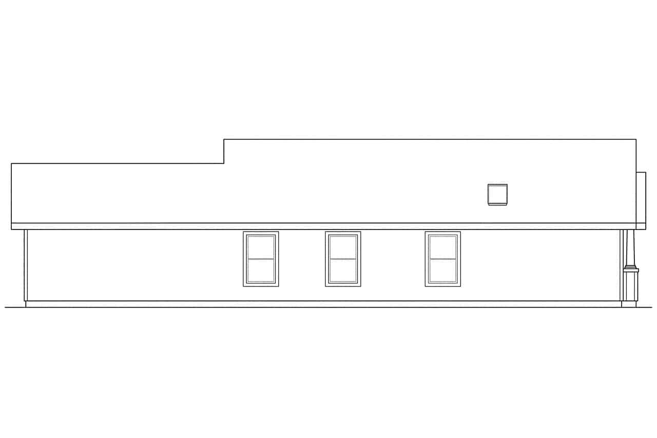 Home Plan Left Elevation