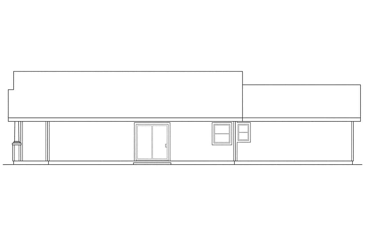 Home Plan Right Elevation