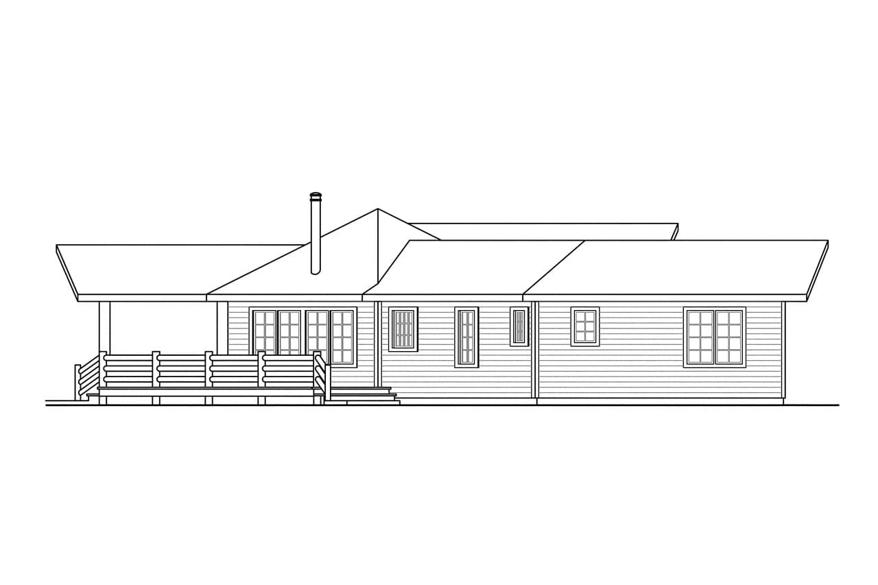 Home Plan Left Elevation