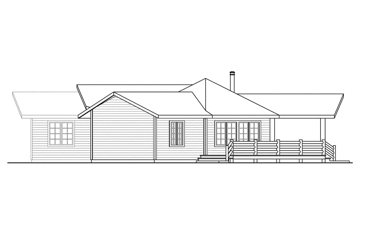 Home Plan Right Elevation