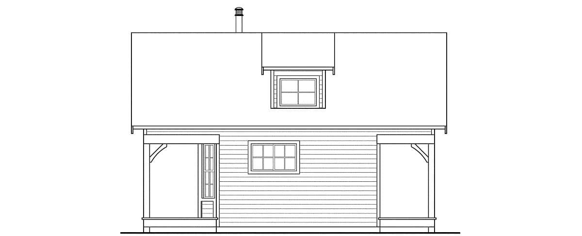 Home Plan Rear Elevation