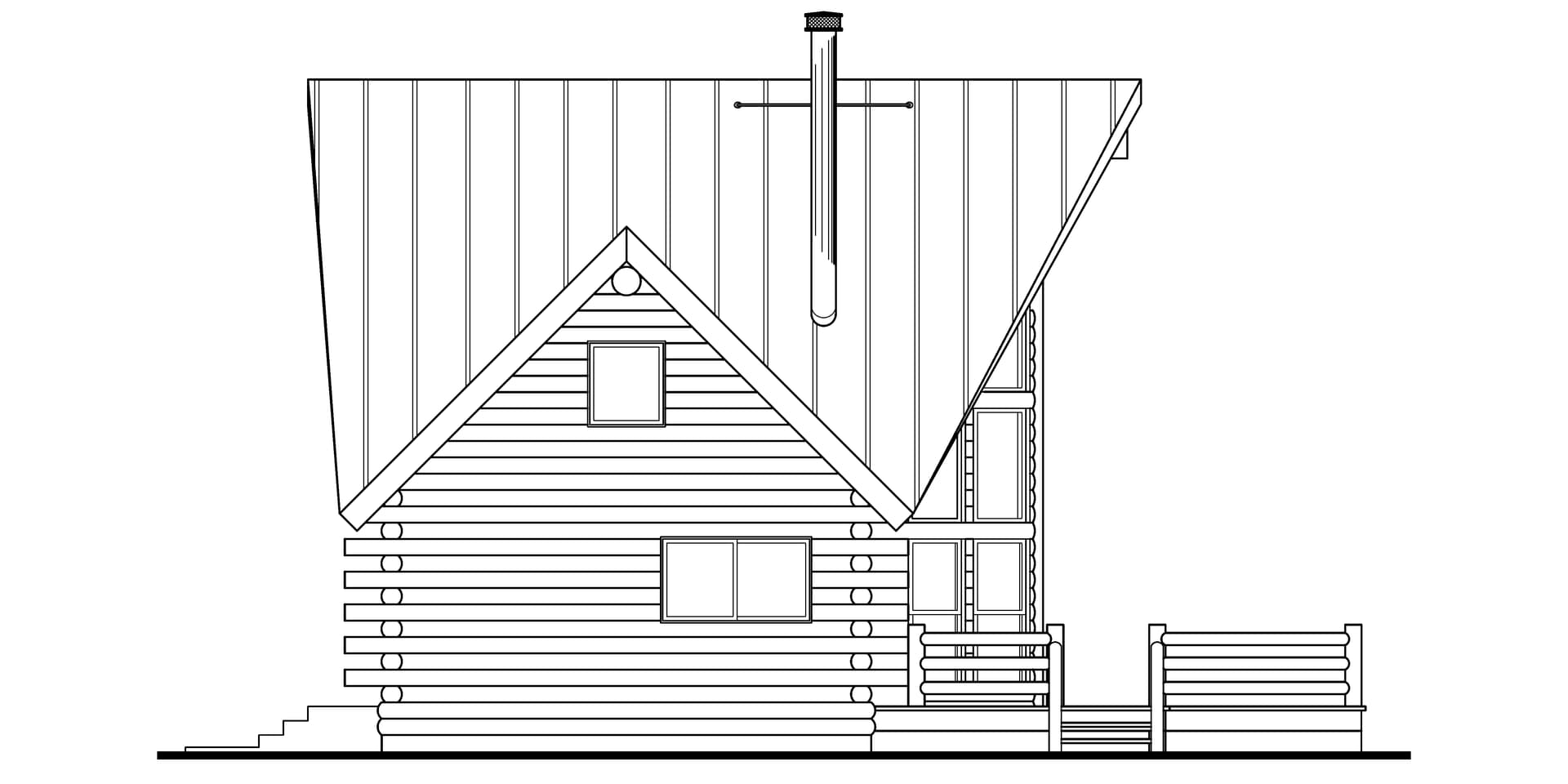 Home Plan Left Elevation