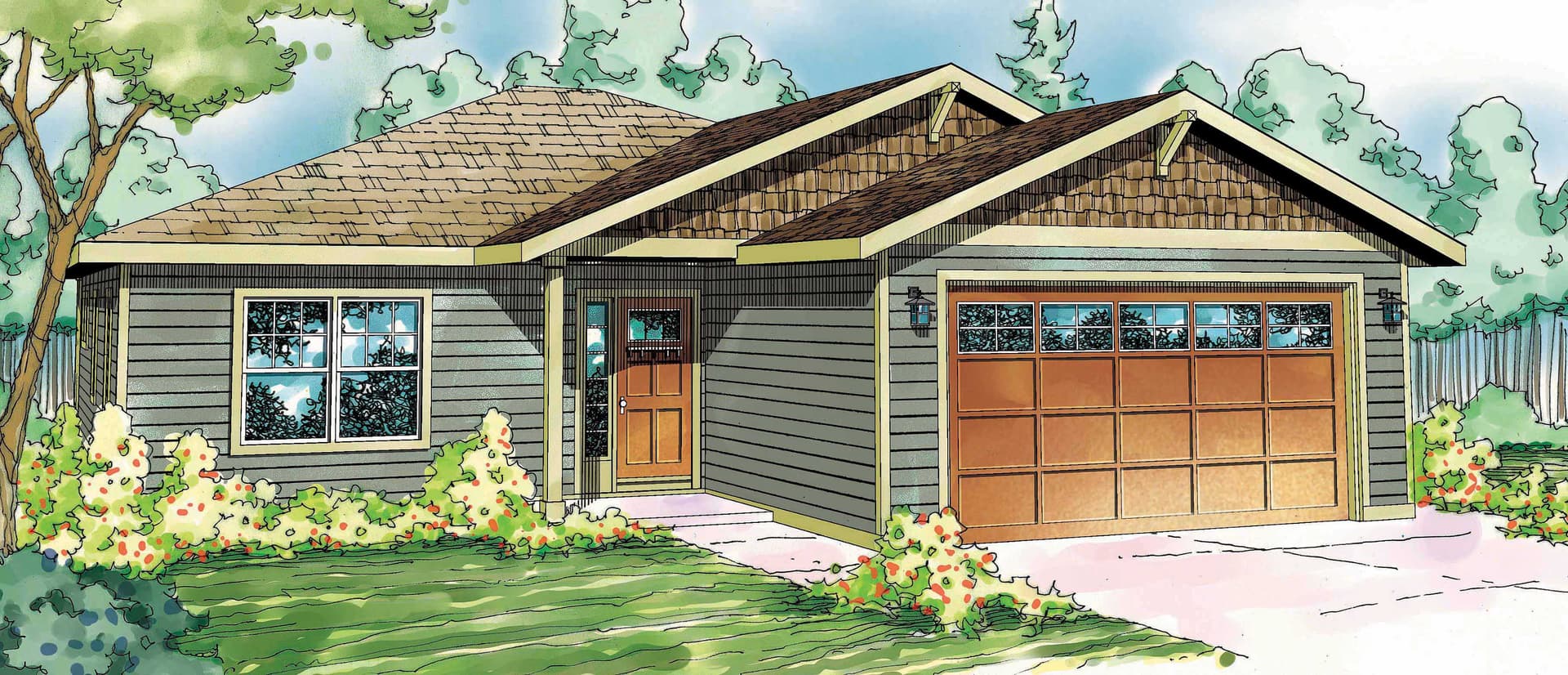 3-Bedroom, 1532 Sq Ft Craftsman House Plan - 108-1563 - Front Exterior