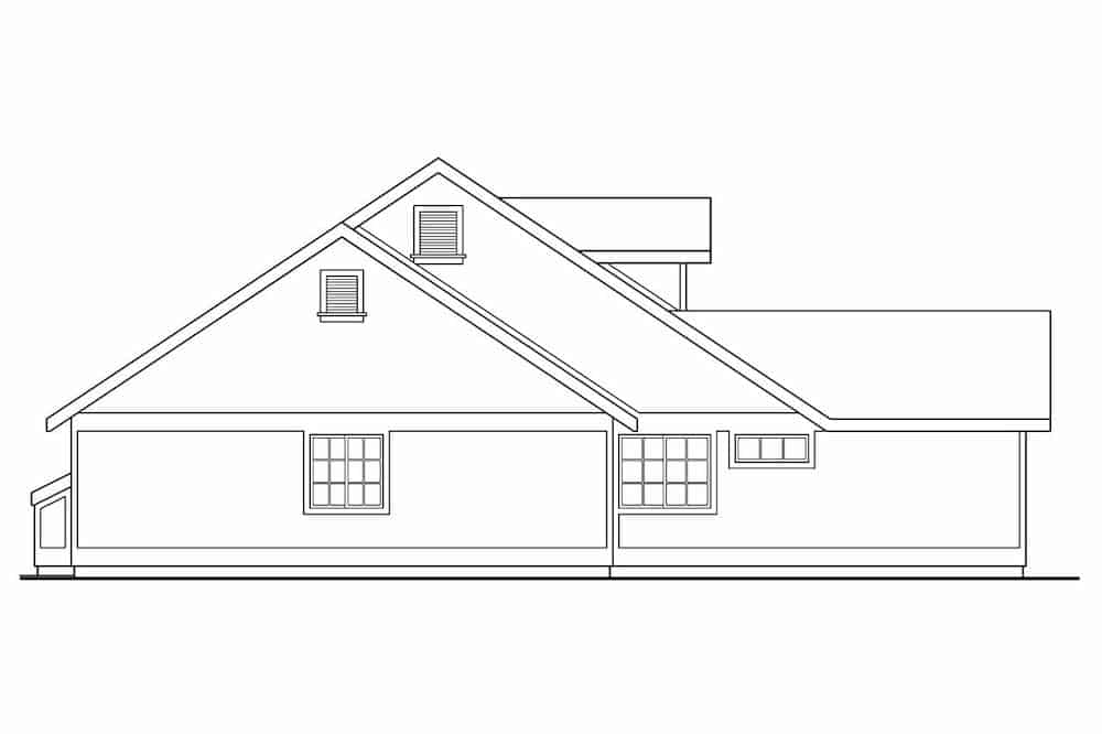 Home Plan Left Elevation