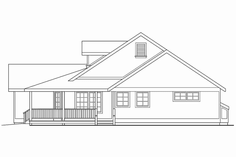 Home Plan Right Elevation