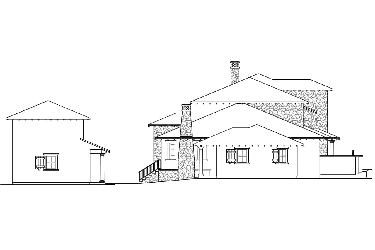Home Plan Left Elevation