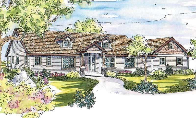 3-Bedroom, 2778 Sq Ft Coastal House Plan - 108-1593 - Front Exterior