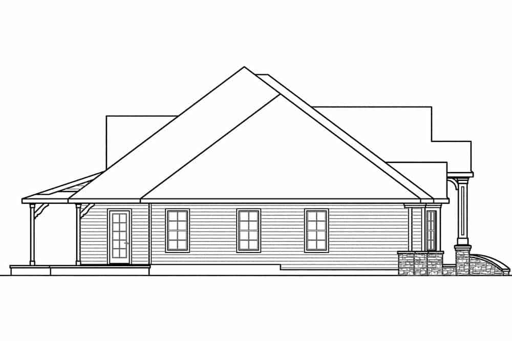 Home Plan Left Elevation