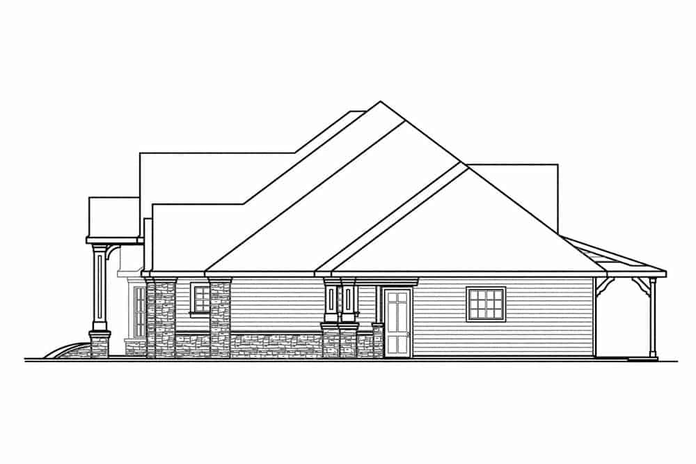 Home Plan Right Elevation