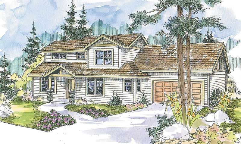 4-Bedroom, 2437 Sq Ft Country Home Plan - 108-1609 - Main Exterior