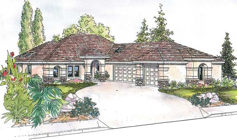 2-Bedroom, 2619 Sq Ft Coastal Home Plan - 108-1616 - Main Exterior