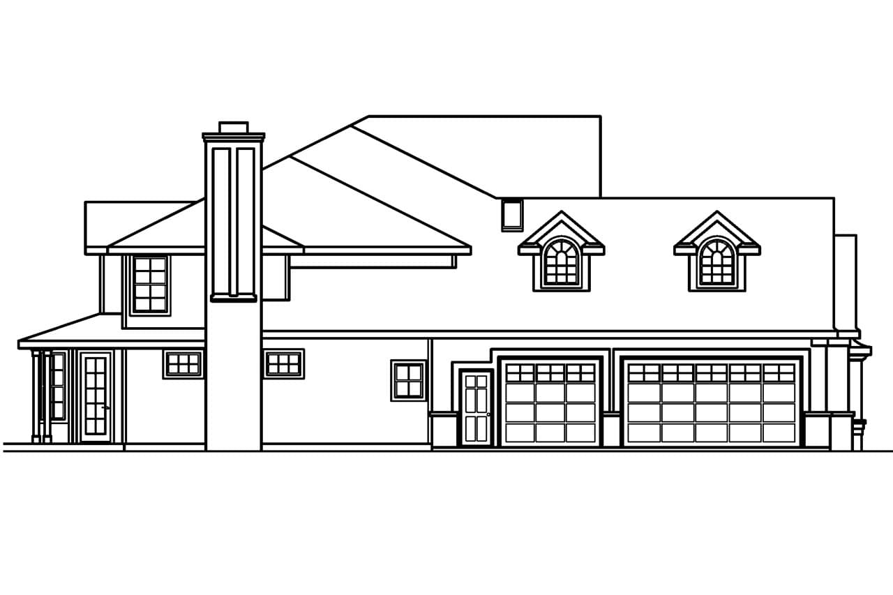 Home Plan Left Elevation