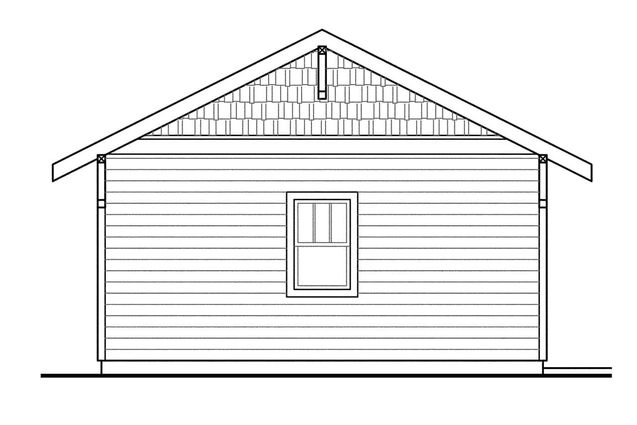Home Plan Right Elevation