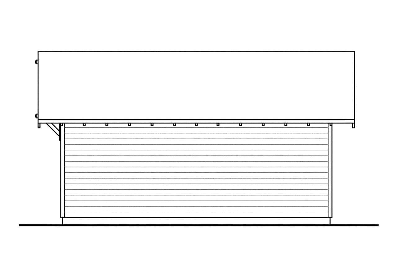 Home Plan Rear Elevation
