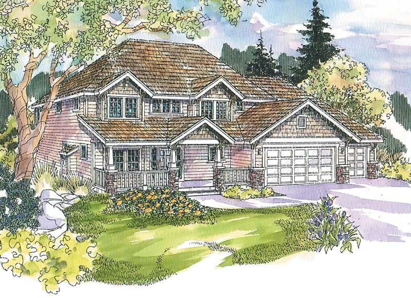 4-Bedroom, 3613 Sq Ft Ranch House Plan - 108-1655 - Front Exterior