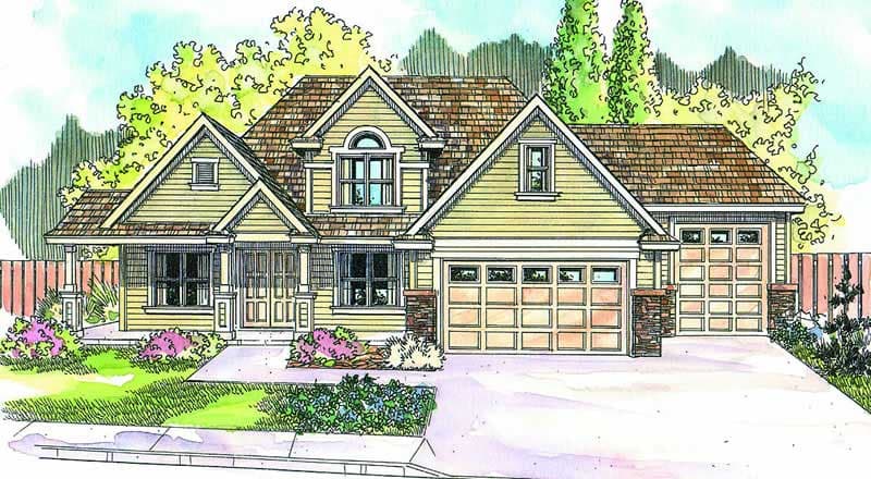3-Bedroom, 2767 Sq Ft Ranch Home Plan - 108-1671 - Main Exterior