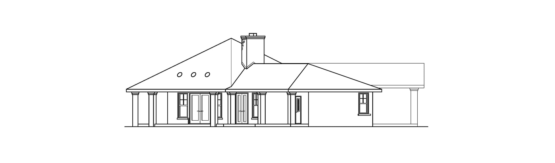 Home Plan Left Elevation