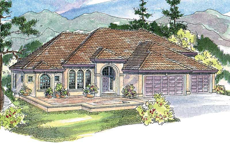 3-Bedroom, 4303 Sq Ft Luxury Home Plan - 108-1680 - Main Exterior