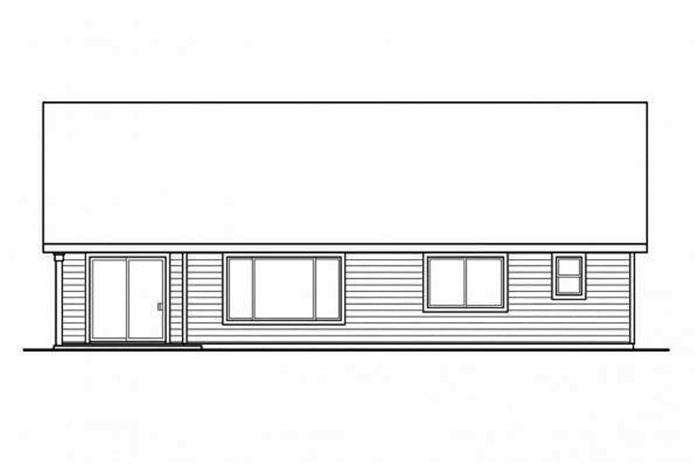 Home Plan Rear Elevation