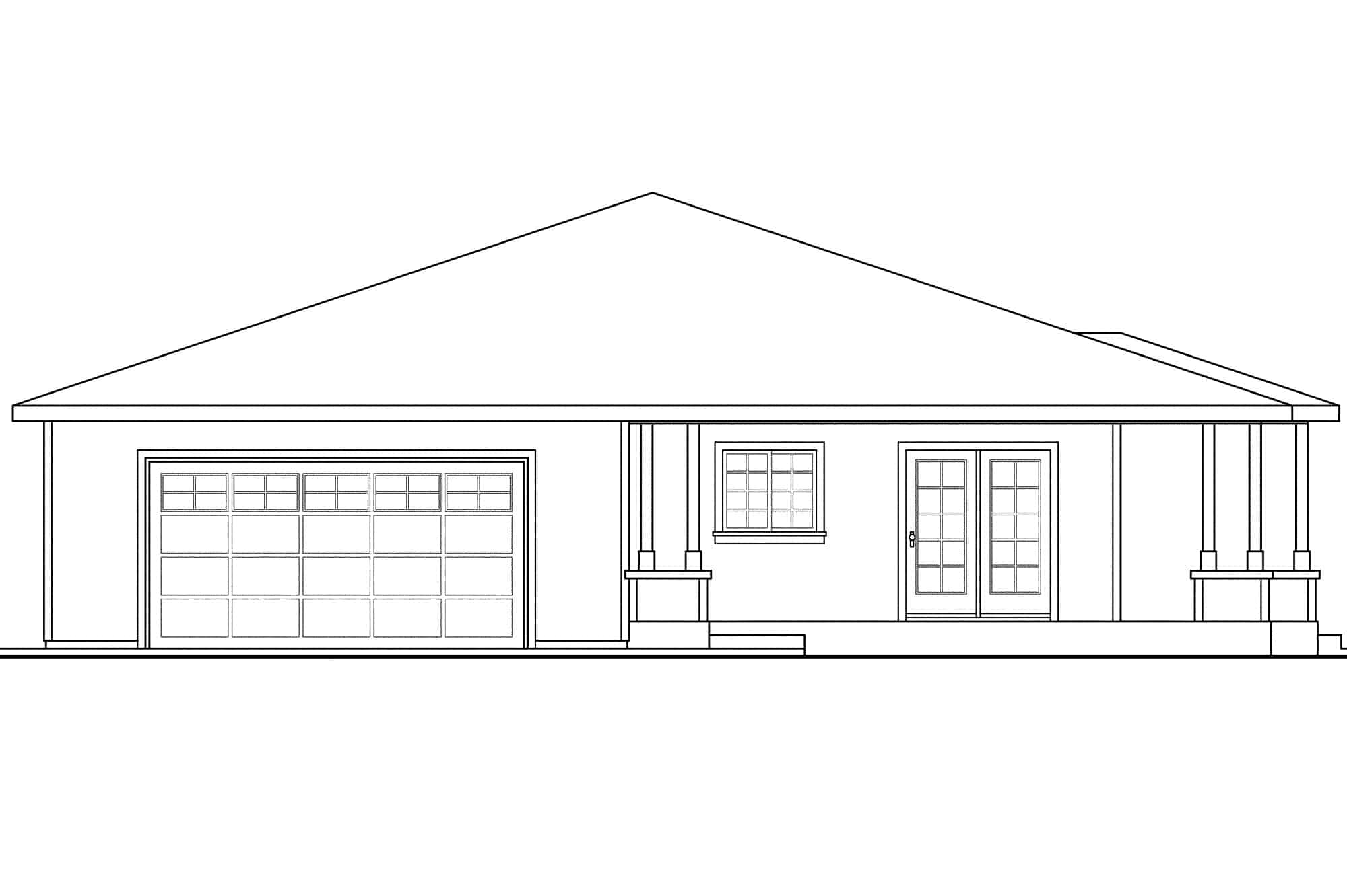 Home Plan Left Elevation