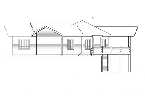 Home Plan Right Elevation